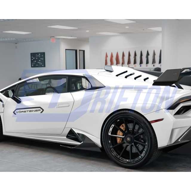 Vorsteiner Style Dry Carbon Fiber Rear Fender Vents Trims For Lamborghini Huracan STO 2021-2025