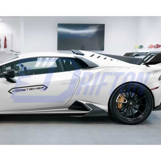 Vorsteiner Style Dry Carbon Fiber Rear Fender Vents Trims For Lamborghini Huracan STO 2021-2025