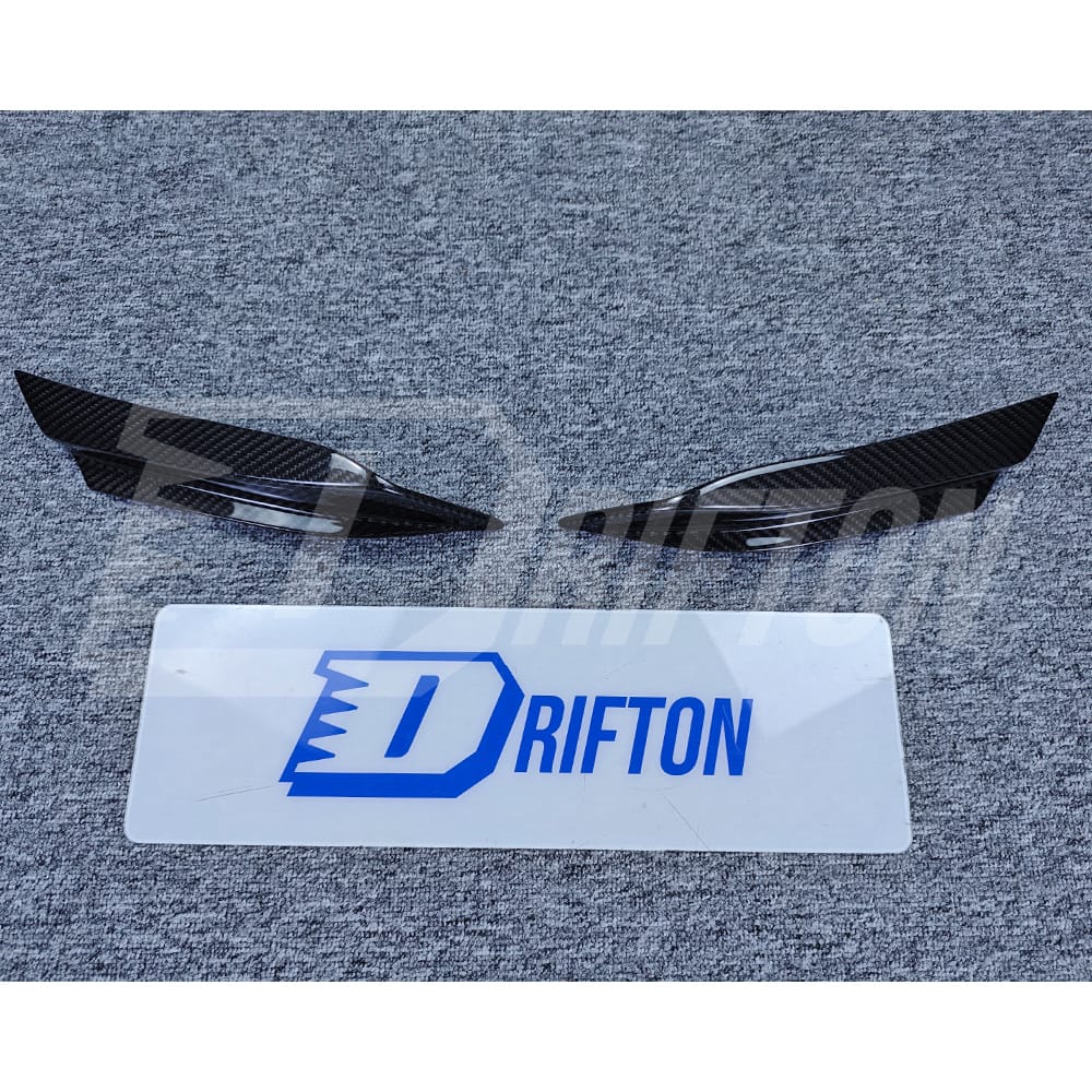 Aria Style Dry Carbon Fiber Front Bumper Canards For Maserati MC20