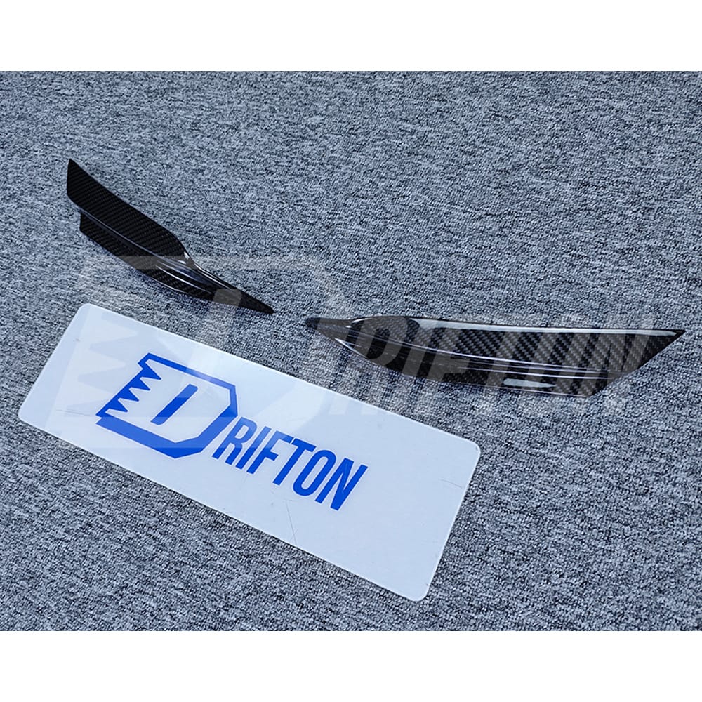 Aria Style Dry Carbon Fiber Front Bumper Canards For Maserati MC20