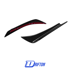 Aria Style Dry Carbon Fiber Front Bumper Canards For Maserati MC20