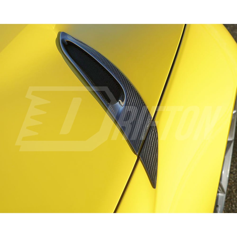 Novitec Style Dry Carbon Fiber Hood Vent Trim For Ferrari 812 Superfast GTS 2017-2023