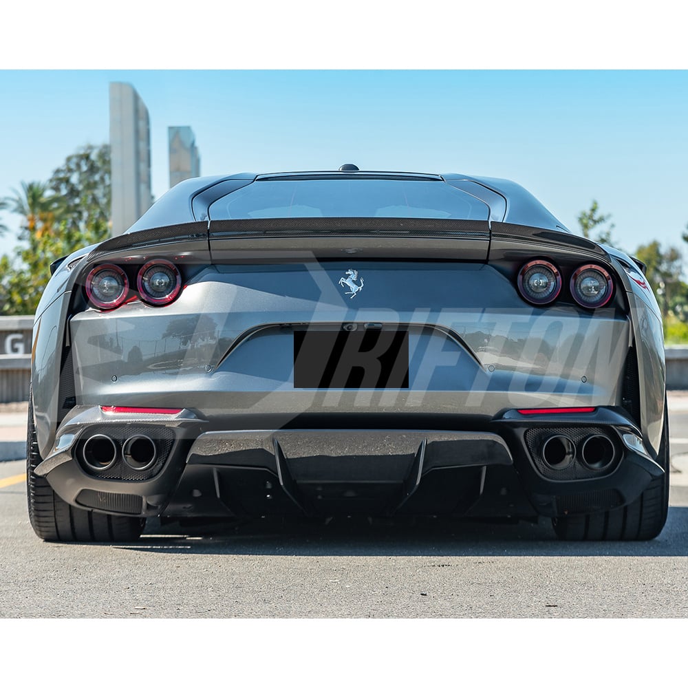 Novitec Style Dry Carbon Fiber Rear Trunk Spoiler Wing For Ferrari 812 Superfast GTS 2017-2023
