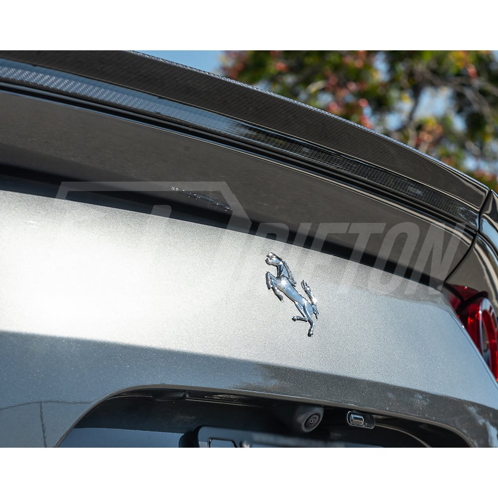 Novitec Style Dry Carbon Fiber Rear Trunk Spoiler Wing For Ferrari 812 Superfast GTS 2017-2023