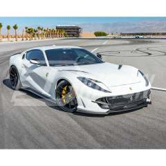 Novitec Style Dry Carbon Fiber Hood Vent Trim For Ferrari 812 Superfast GTS 2017-2023