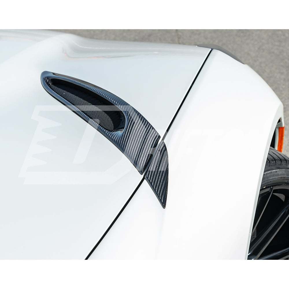Novitec Style Dry Carbon Fiber Hood Vent Trim For Ferrari 812 Superfast GTS 2017-2023