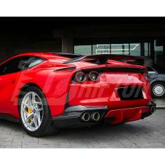 Novitec Style Dry Carbon Fiber Rear Side Splitters For Ferrari 812 Superfast GTS 2017-2023