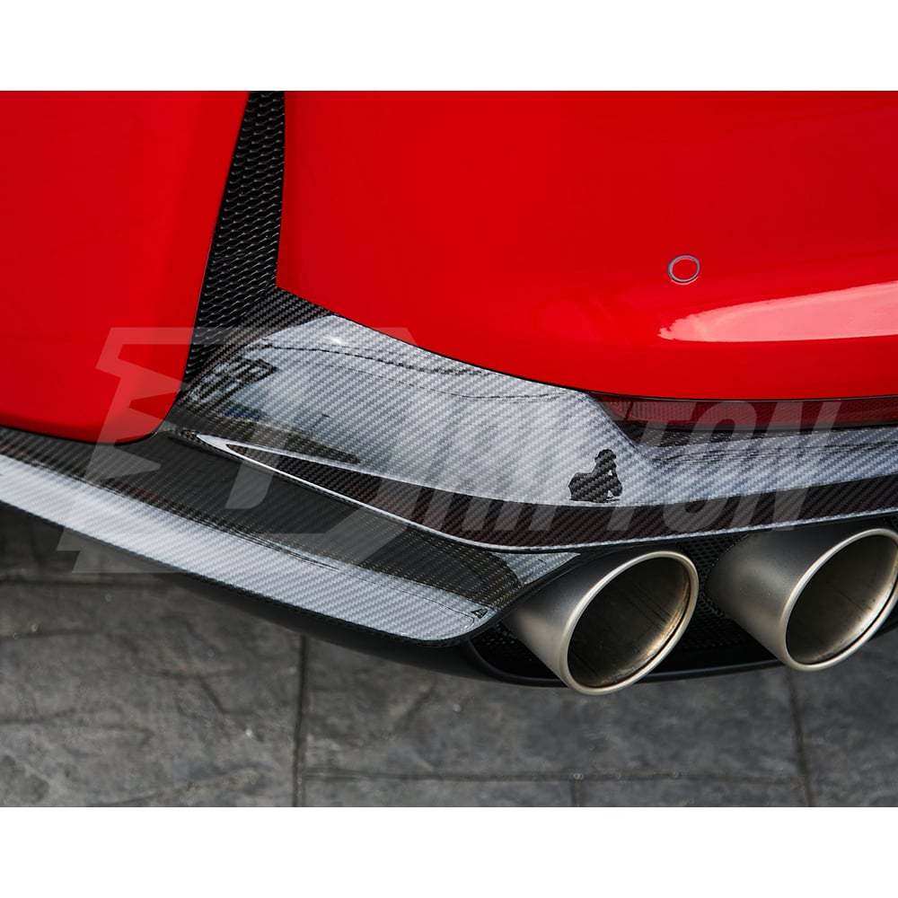 Novitec Style Dry Carbon Fiber Rear Side Splitters For Ferrari 812 Superfast GTS 2017-2023