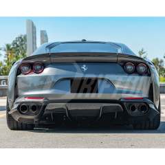 Novitec Style Dry Carbon Fiber Rear Trunk Spoiler Wing For Ferrari 812 Superfast 2017-2023