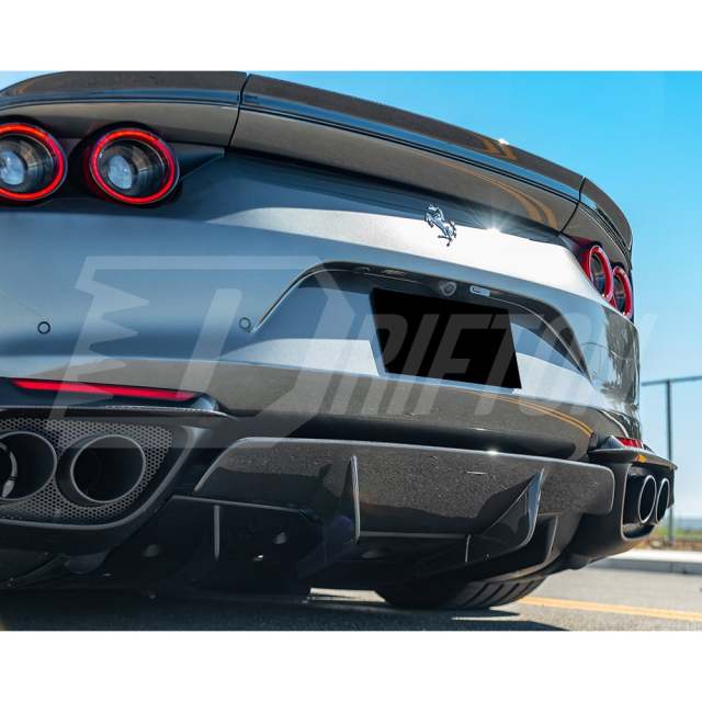 Novitec Style Dry Carbon Fiber Rear Trunk Spoiler Wing For Ferrari 812 Superfast 2017-2023