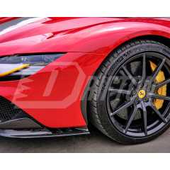OEM Style Dry Carbon Fiber Front Side Air Inlet Trims For Ferrari SF90