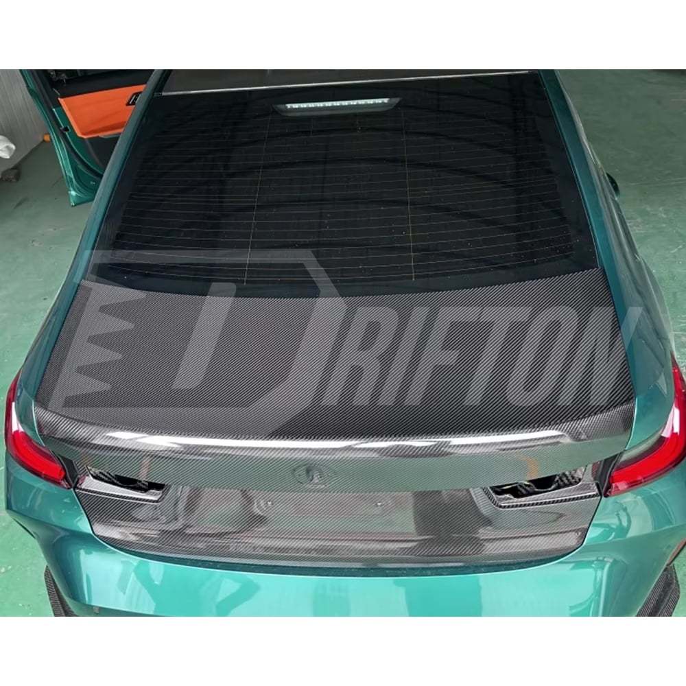 OEM Style Dry Carbon Fiber Rear Trunk For BMW G80 M3 2020-2024