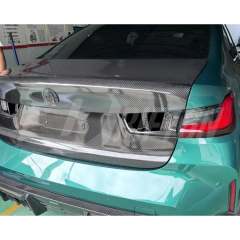 OEM Style Dry Carbon Fiber Rear Trunk For BMW G80 M3 2020-2024