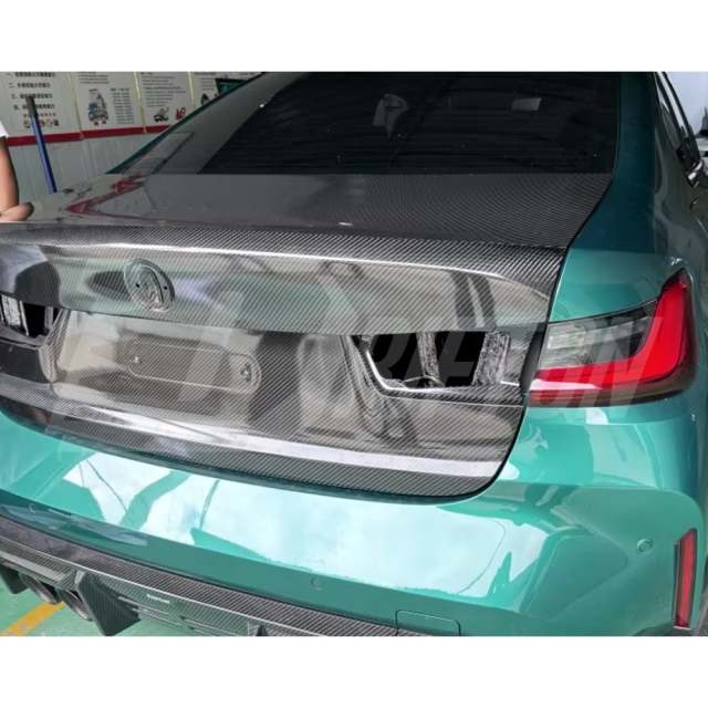 OEM Style Dry Carbon Fiber Rear Trunk For BMW G80 M3 2020-2024