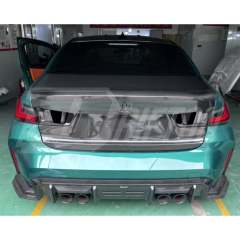 OEM Style Dry Carbon Fiber Rear Trunk For BMW G80 M3 2020-2024