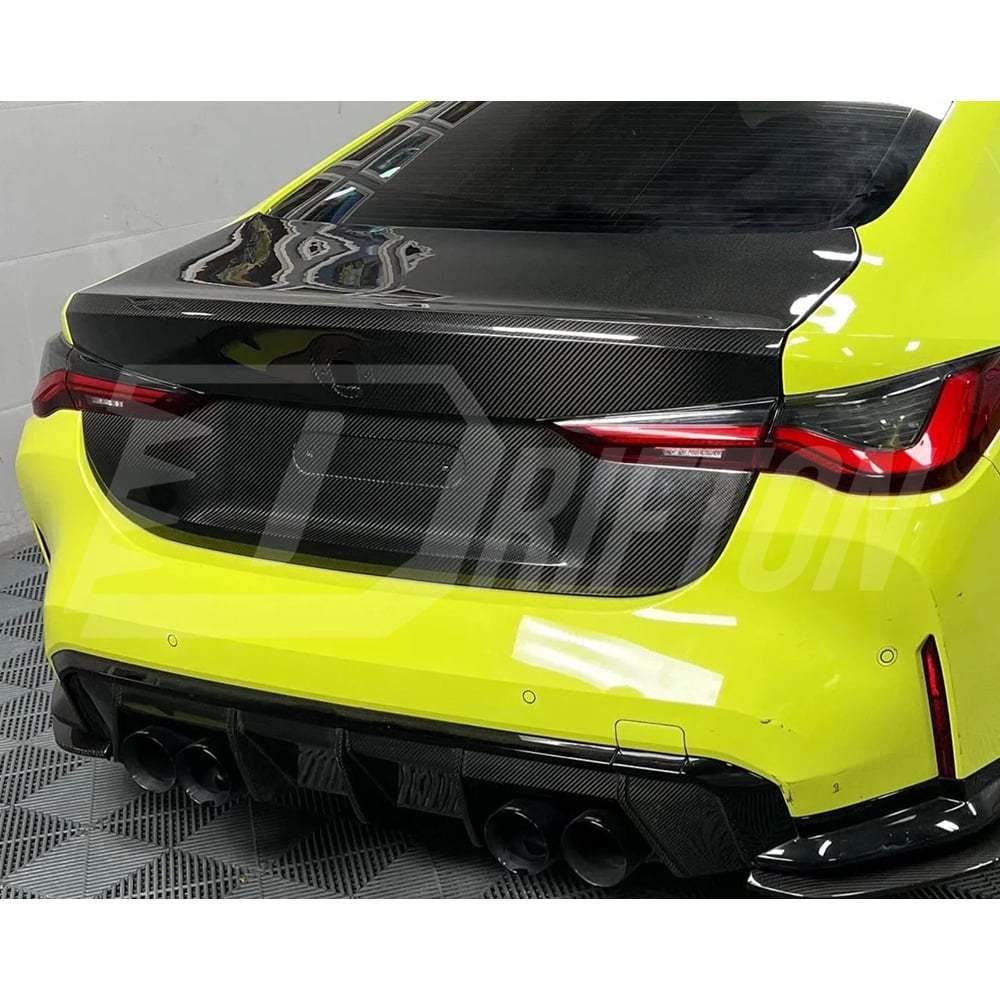OEM Style Dry Carbon Fiber Rear Trunk Boot Lid For BMW G82 M4 2020-2024