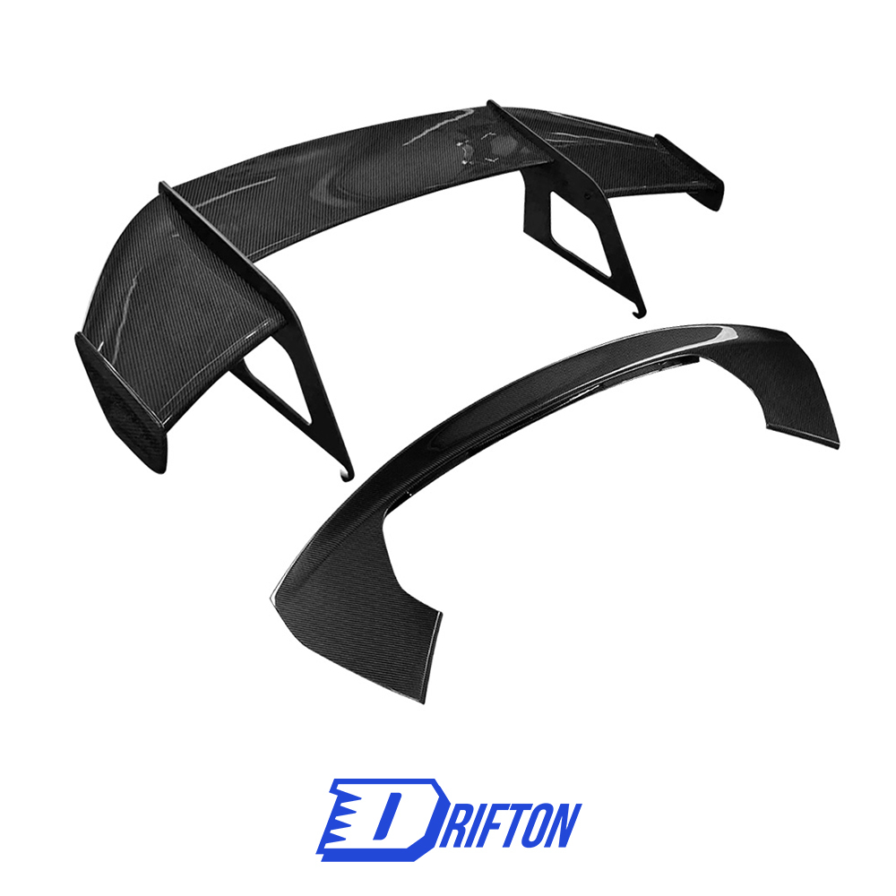 XX Style Dry Carbon Fiber GT Wing Rear Spoiler With Base Lid For Ferrari SF90