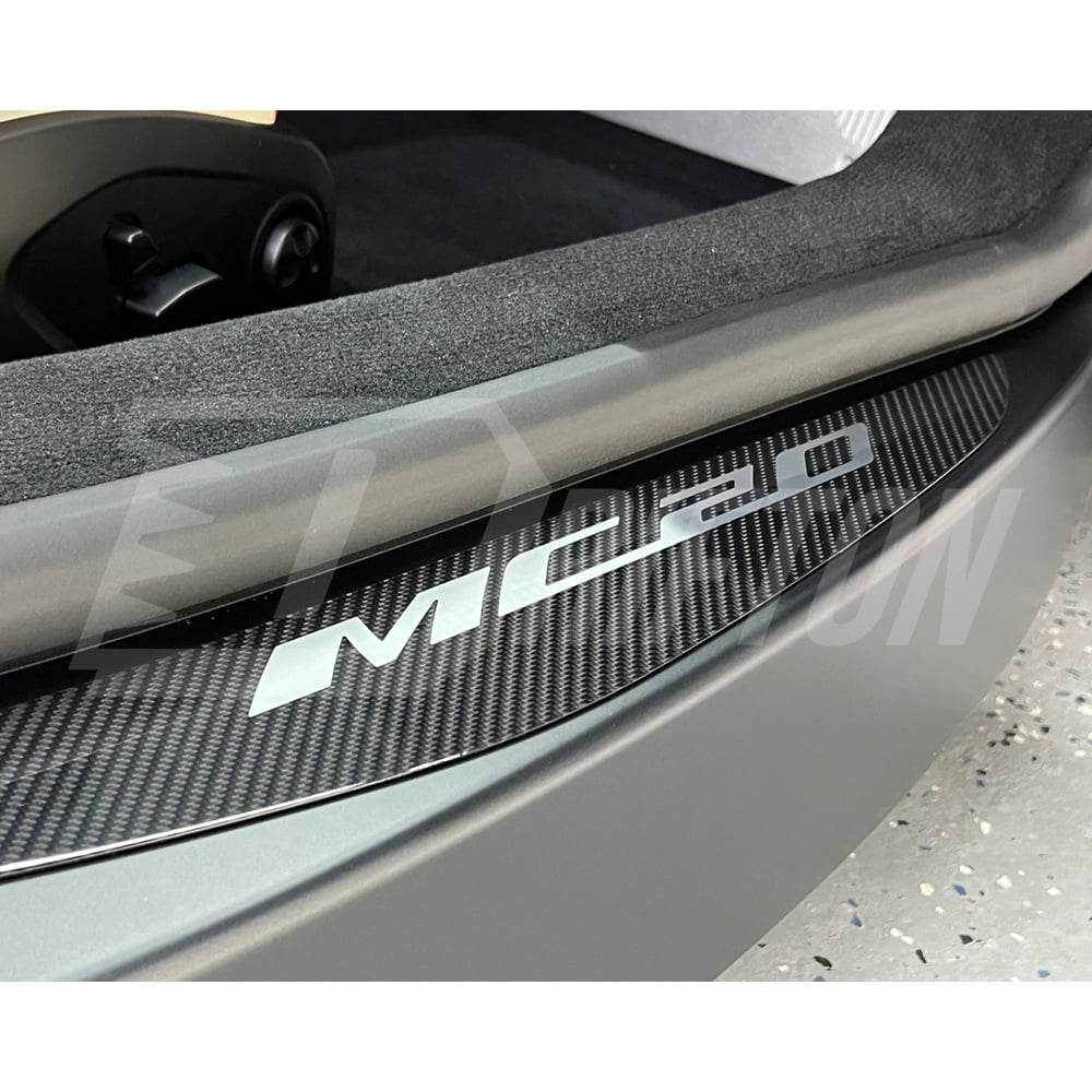 Dry Carbon Fiber Door Sills Plate Interiors Kits For Maserati MC20