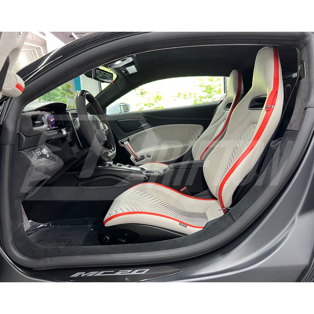 Dry Carbon Fiber Door Sills Plate Interiors Kits For Maserati MC20