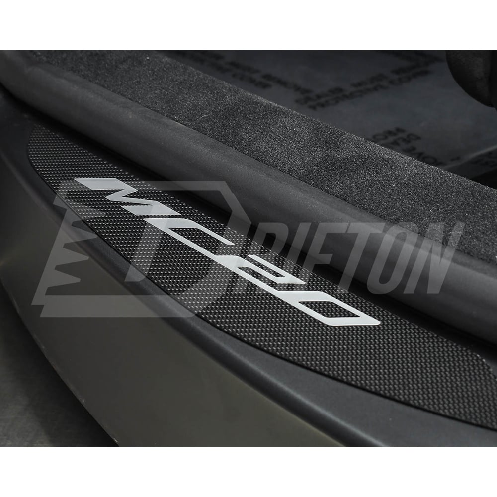 Dry Carbon Fiber Door Sills Plate Interiors Kits For Maserati MC20