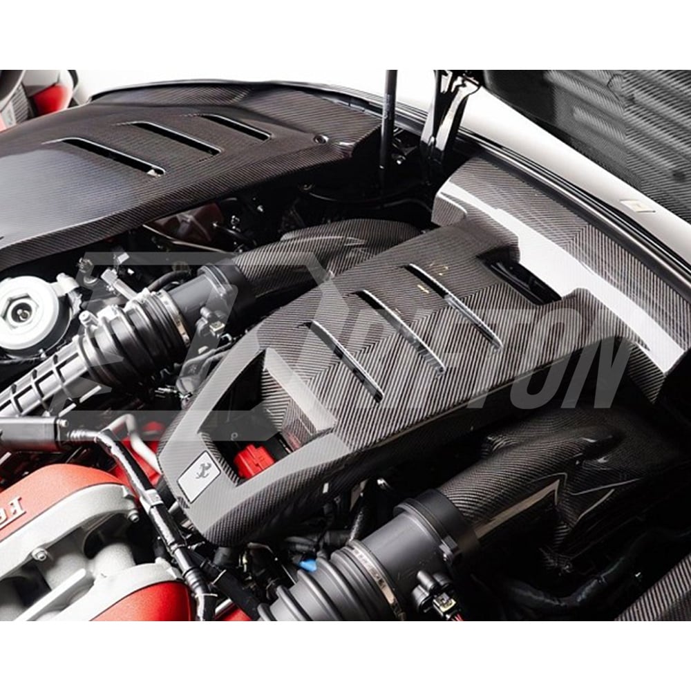 OEM Style Dry Carbon Fiber Engine Bay Cover For Ferrari Purosangue FUV