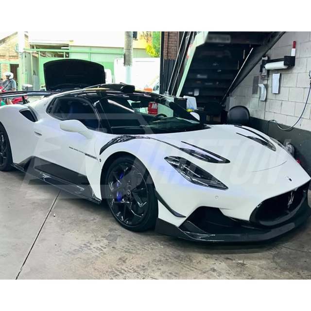 Aria Style Dry Carbon Fiber Hood Vents Trim For Maserati MC20