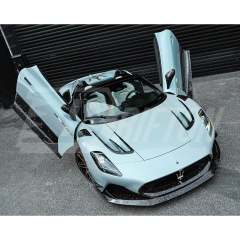 Aria Style Dry Carbon Fiber Hood Vents Trim For Maserati MC20