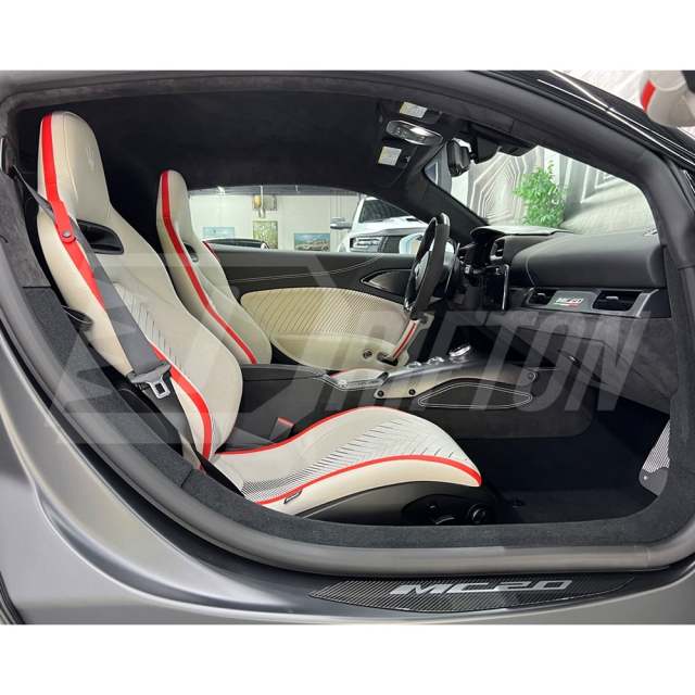 Dry Carbon Fiber Door Sills Plate Interiors Kits For Maserati MC20