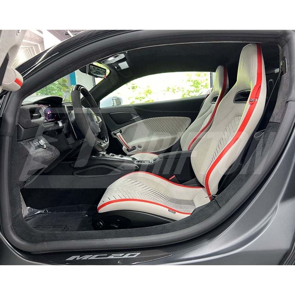Dry Carbon Fiber Door Sills Plate Interiors Kits For Maserati MC20
