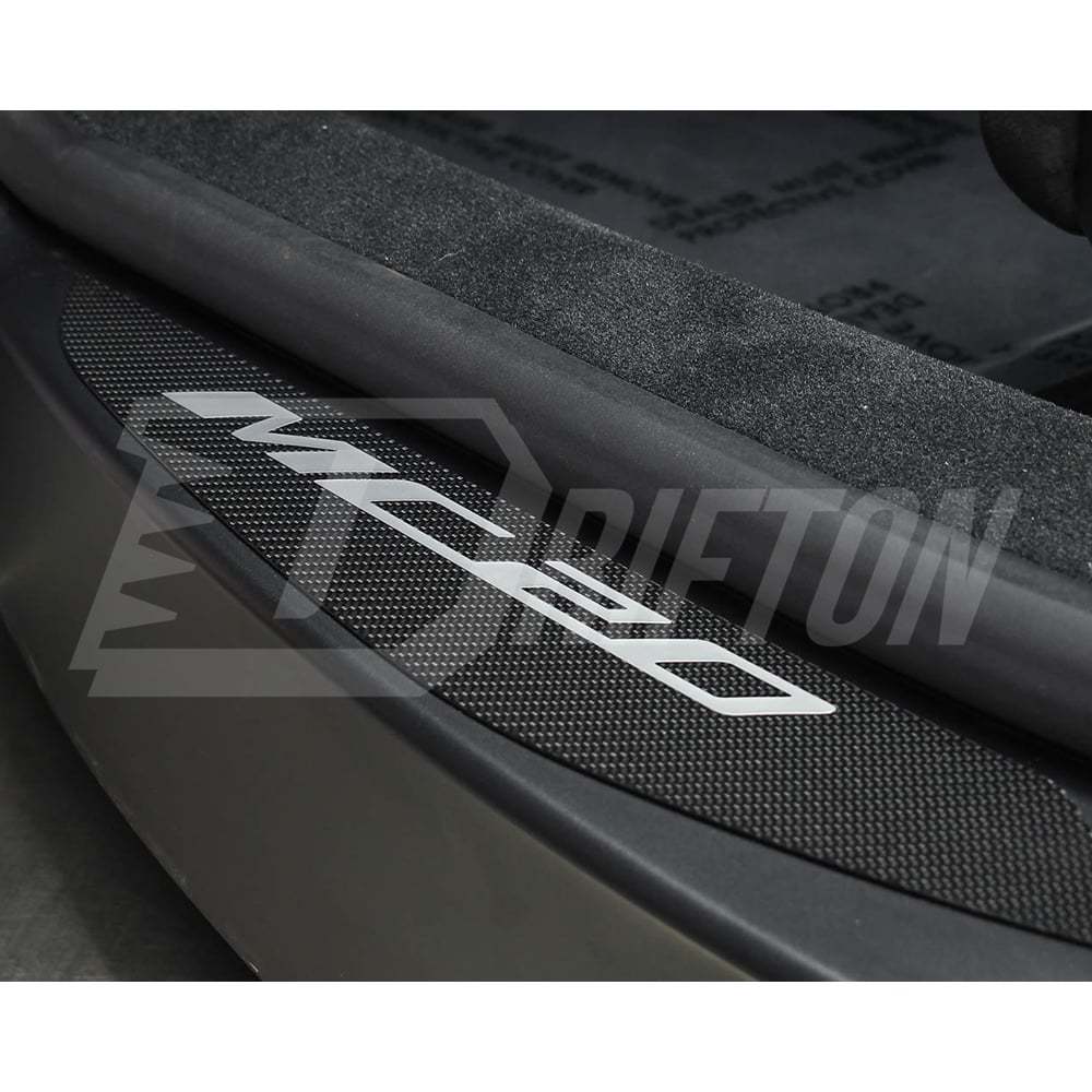 Dry Carbon Fiber Door Sills Plate Interiors Kits For Maserati MC20