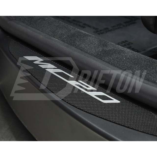 Dry Carbon Fiber Door Sills Plate Interiors Kits For Maserati MC20