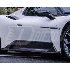 Mansory Style Dry Carbon Fiber Side Mirror Caps For Maserati MC20