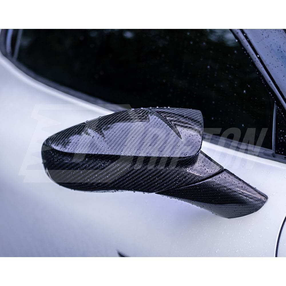 Mansory Style Dry Carbon Fiber Side Mirror Caps For Maserati MC20