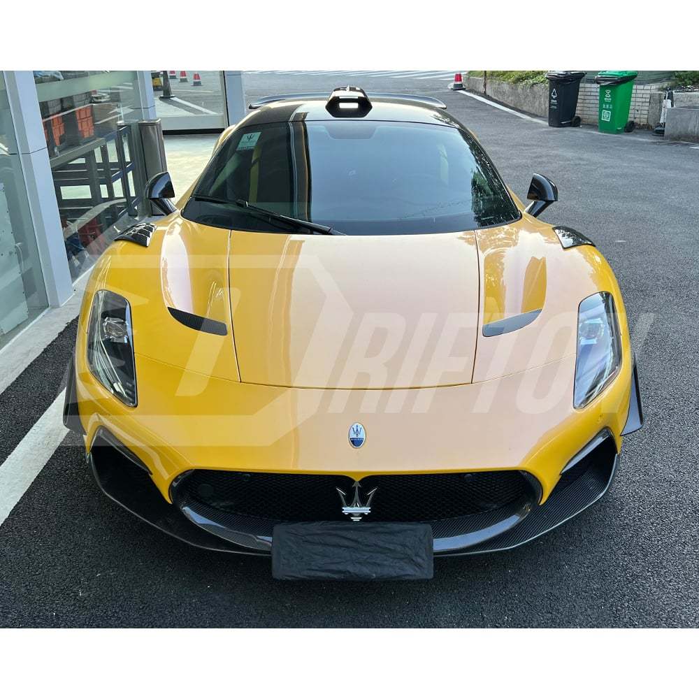 Novitec Style Dry Carbon Fiber Hood Vents Trim For Maserati MC20