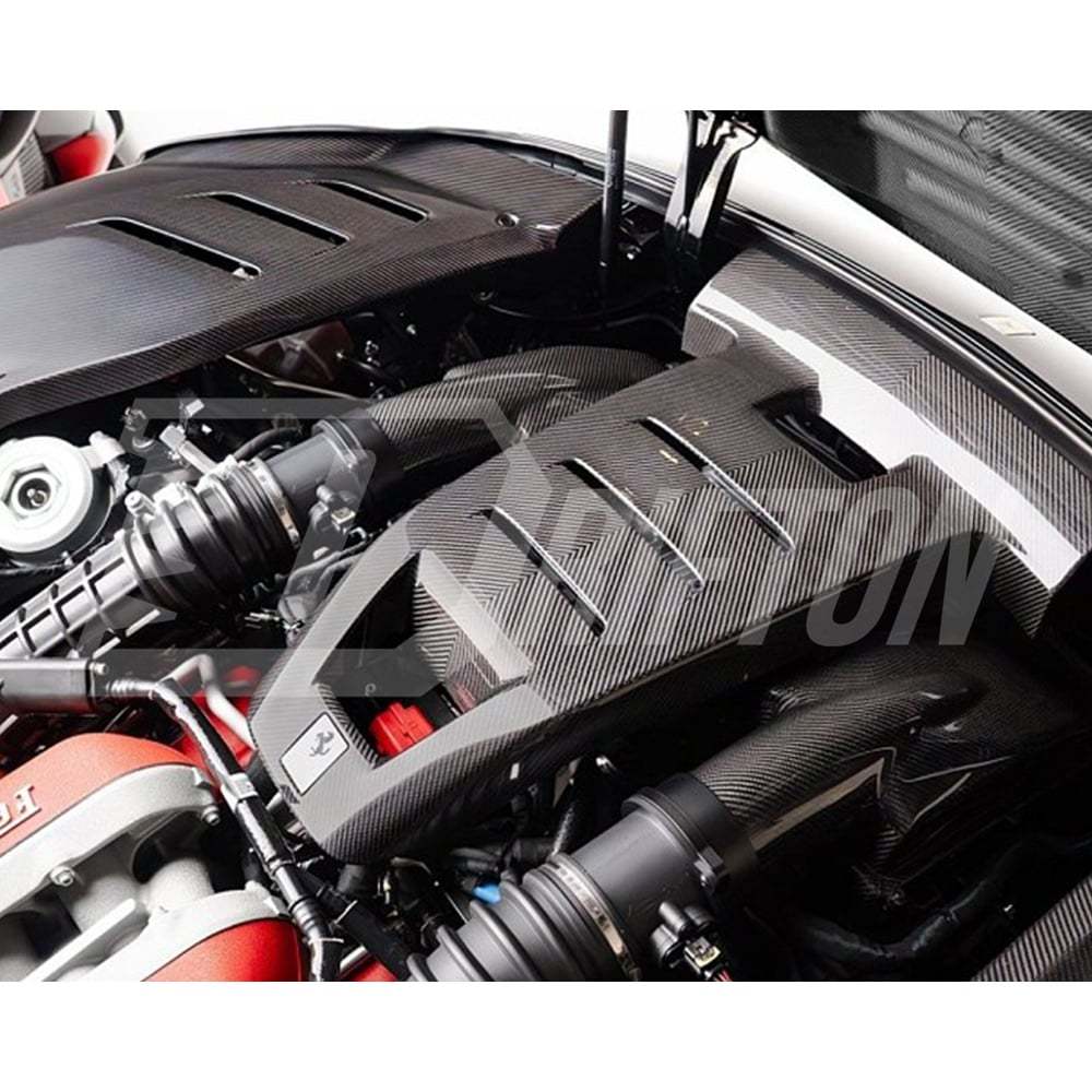OEM Style Dry Carbon Fiber Engine Bay Cover For Ferrari Purosangue FUV