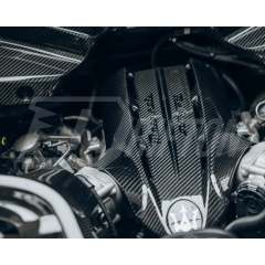 OEM Style Dry Carbon Fiber Engine Bay Kit For Maserati MC20