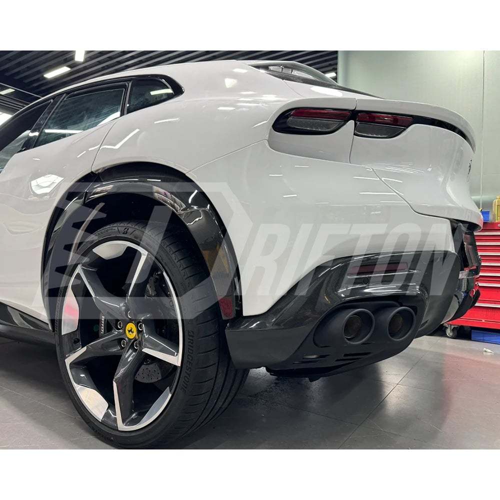 OEM Style Dry Carbon Fiber Wheels Flares Arches For Ferrari Purosangue FUV