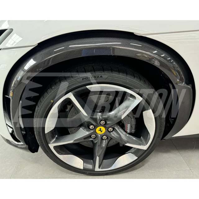 OEM Style Dry Carbon Fiber Wheels Flares Arches For Ferrari Purosangue FUV