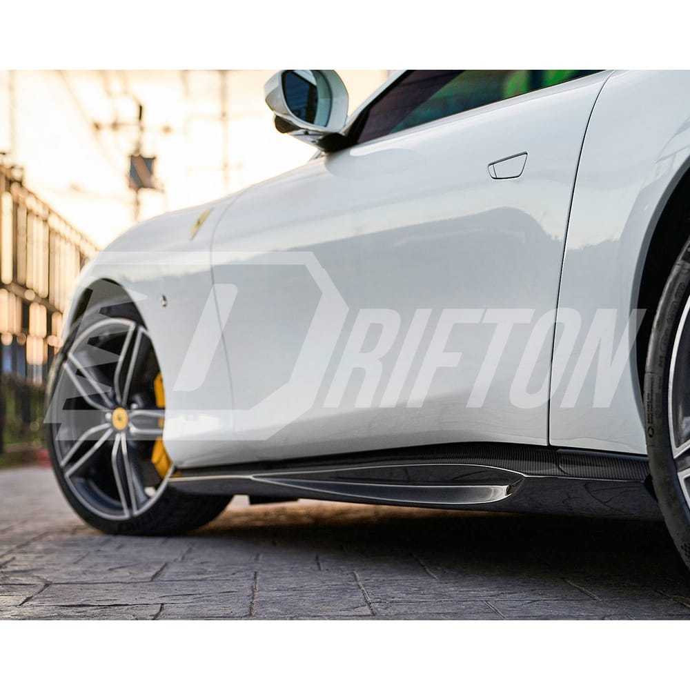 Novitec Style Dry Carbon Fiber Side Skirt For Ferrari Roma 2020-2025