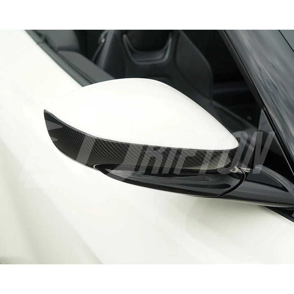 Novitec Style Dry Carbon Fiber Side Mirror Caps For Ferrari Roma 2020-2025