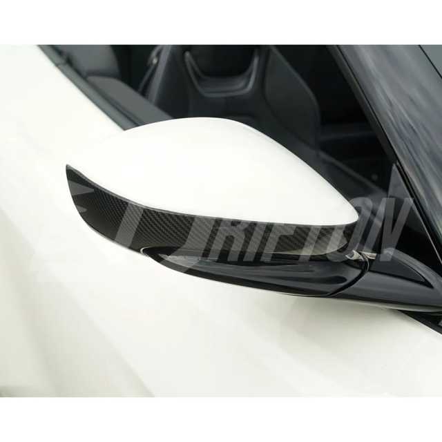 Novitec Style Dry Carbon Fiber Side Mirror Caps For Ferrari Roma 2020-2025