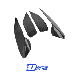 Novitec Style Dry Carbon Fiber Taillights Cover Trim For Ferrari Roma 2020-2025