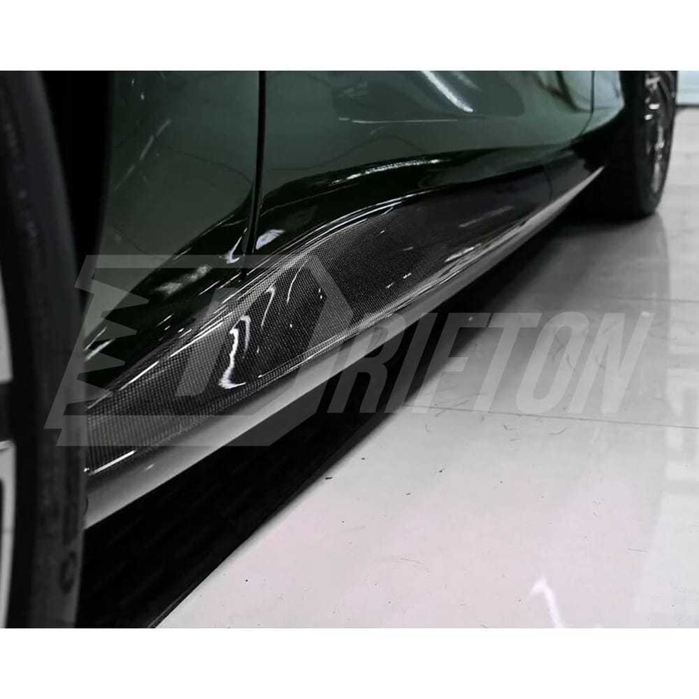 OEM Style Dry Carbon Fiber Side Skirt For Ferrari Roma 2020-2025