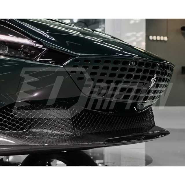 OEM Style Dry Carbon Fiber Front Lip For Ferrari Roma 2020-2025