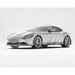Paktechz Style Dry Carbon Fiber Front Lip For Ferrari Roma 2020-2025