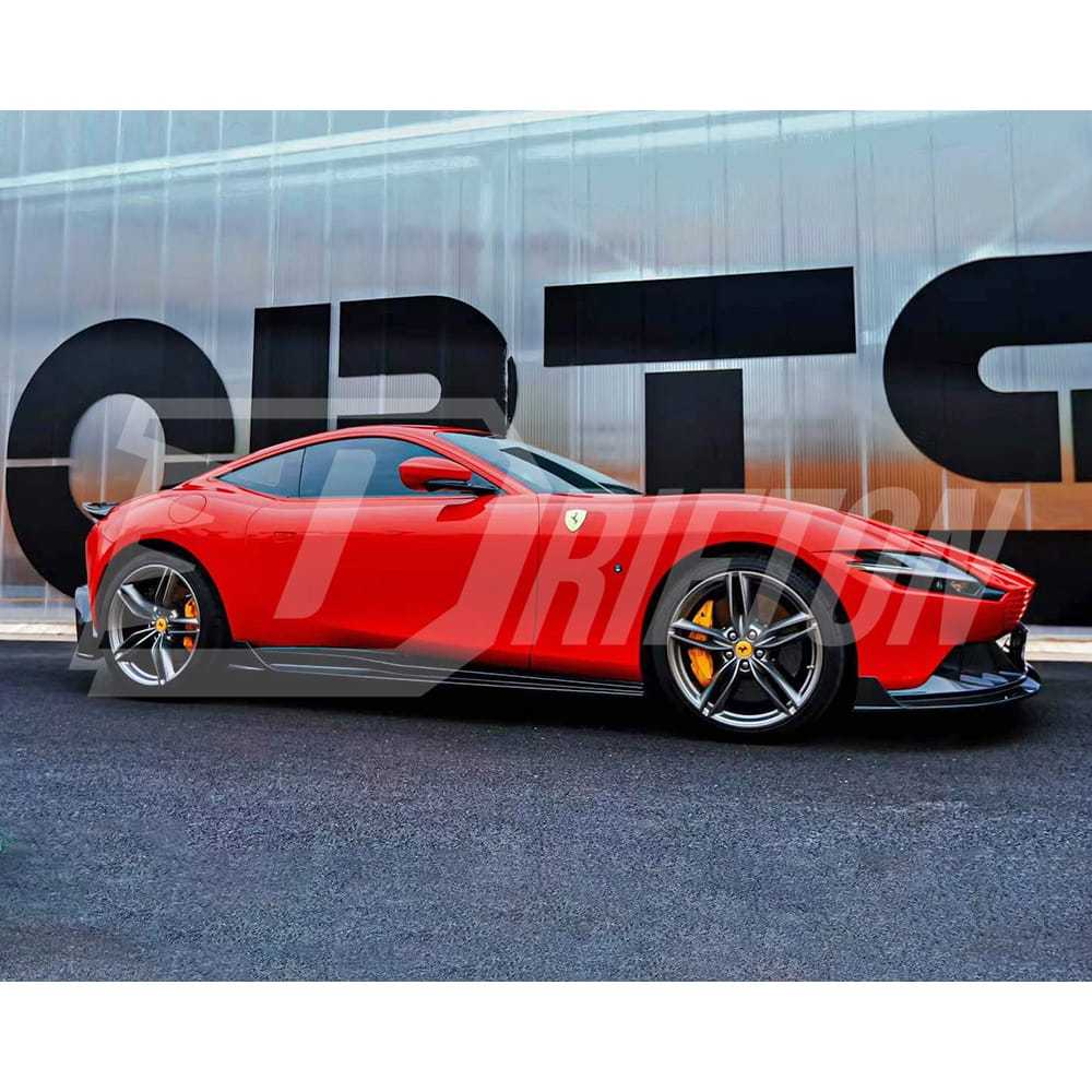 Paktechz Style Dry Carbon Fiber Side Skirt For Ferrari Roma 2020-2025