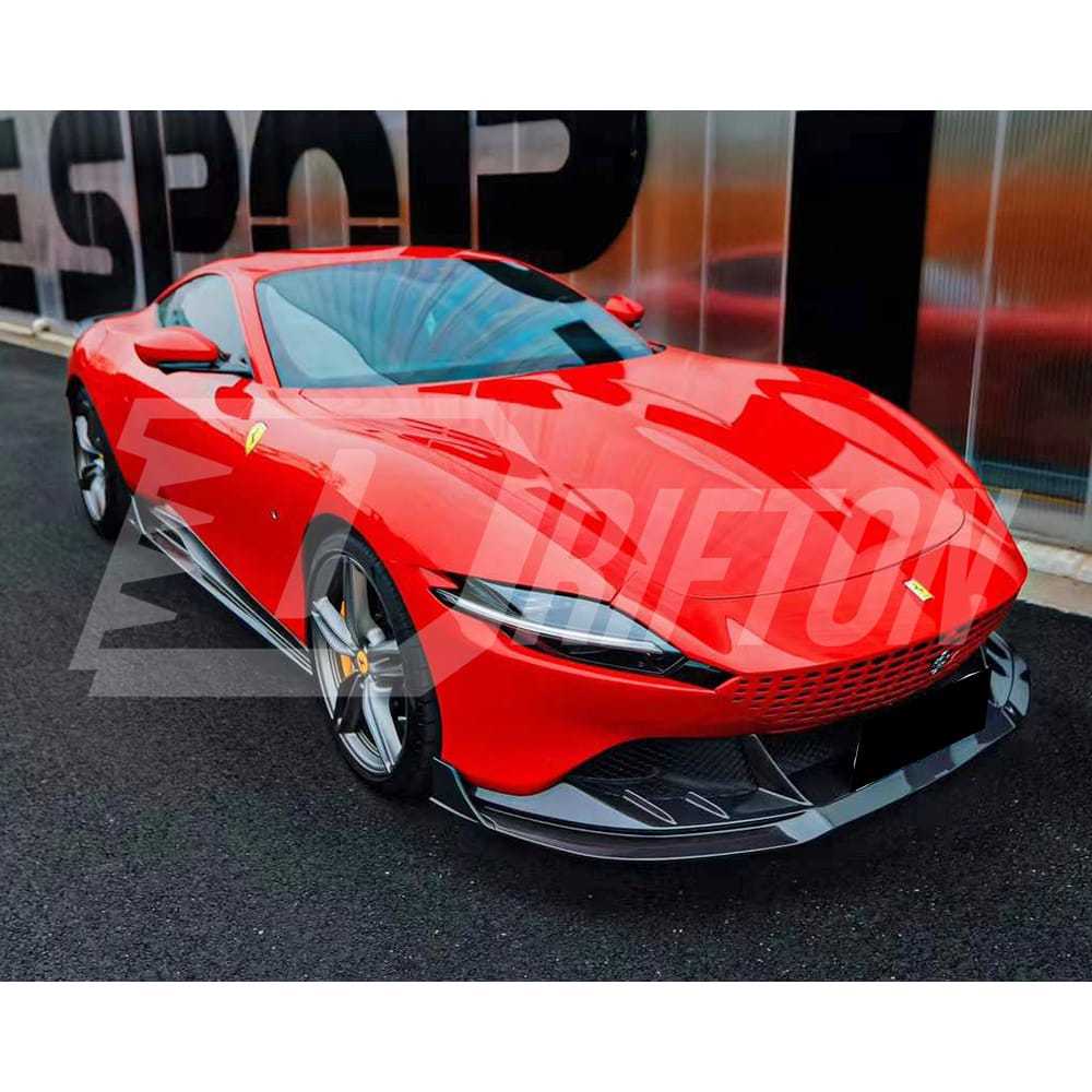 Paktechz Style Dry Carbon Fiber Side Skirt For Ferrari Roma 2020-2025