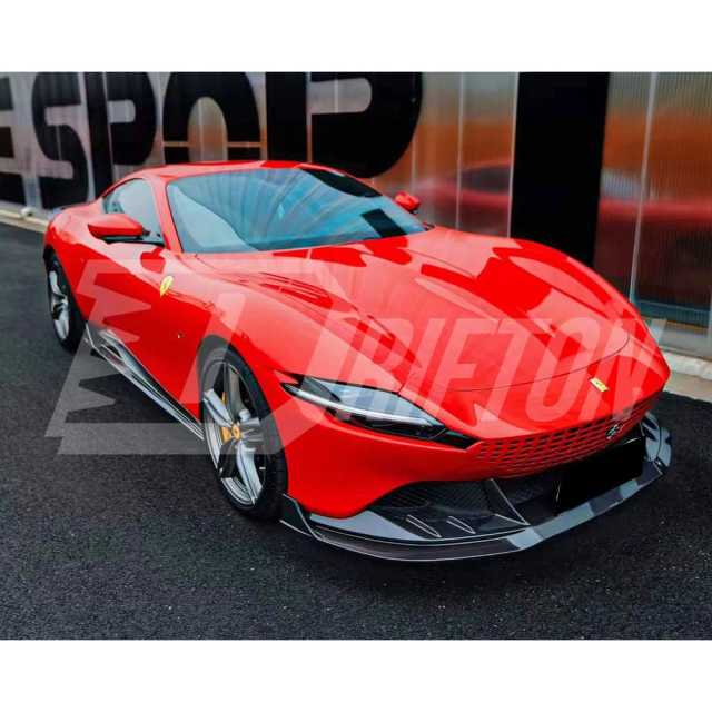 Paktechz Style Dry Carbon Fiber Side Skirt For Ferrari Roma 2020-2025