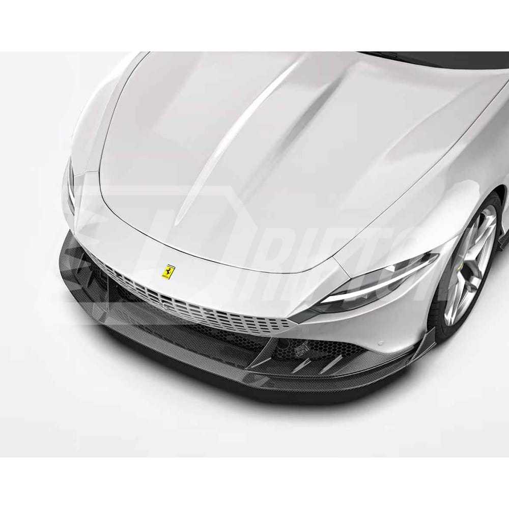 Paktechz Style Dry Carbon Fiber Front Lip For Ferrari Roma 2020-2025
