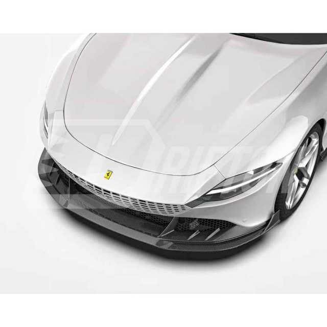 Paktechz Style Dry Carbon Fiber Front Lip For Ferrari Roma 2020-2025